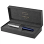 Ручка пір'яна Parker SONNET 17 Essentials Metal Blue Lacquer CT  FP F (83 711) - зменшене зображення 5