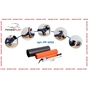 Масажний ролик PowerPlay Therapy Roller 022 Набір 3 в 1 Чорно-Помаранчевий (PP_4022) - зменшене зображення 6