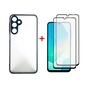 Чохол до мобільного телефона Dengos Samsung Galaxy A16 Matte + glass 2pcs (Black) (DG-CTG2P-04) - зменшене зображення 1