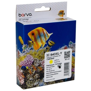 Картридж Barva HP 940XL (C4909AE) 1400 c, Yellow (IC-940XL-Y) зображення 1