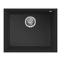 Мийка кухонна Elleci Q 105 under top black K86 - зменшене зображення 1