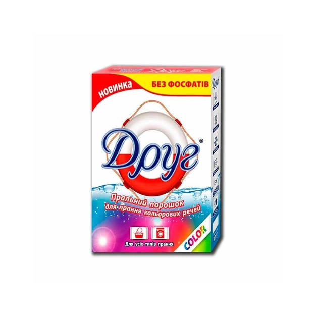Пральний порошок Друг Color 400 г (4820023366473) - зображення 1