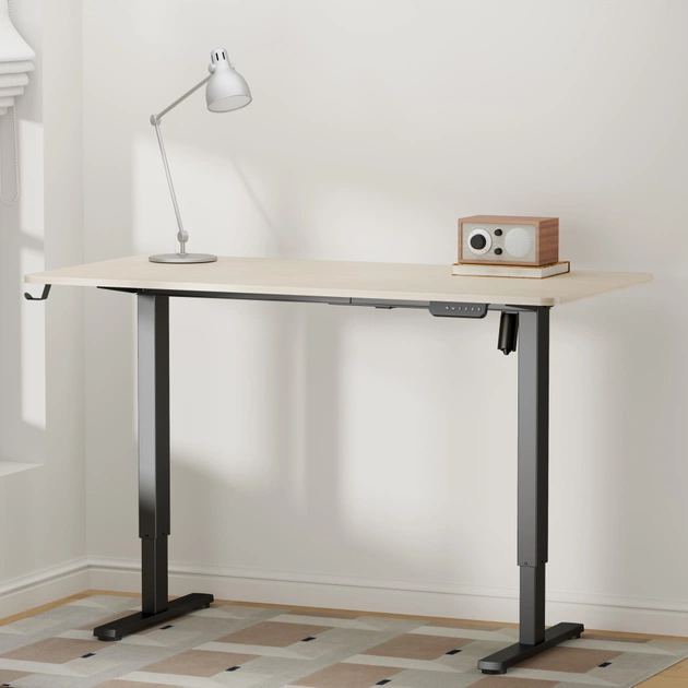 Комп'ютерний стіл OfficePro ODE1470LWB Light Wood/Black (ODE1470LWB) - зображення 3