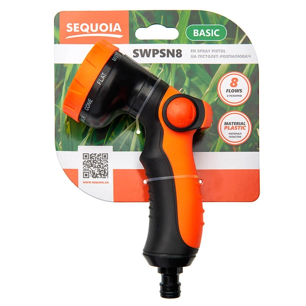 Пістолет для поливу SEQUOIA кількість режимів 8, пластик, вага 0.2 кг (SWPSN8) - picture 2