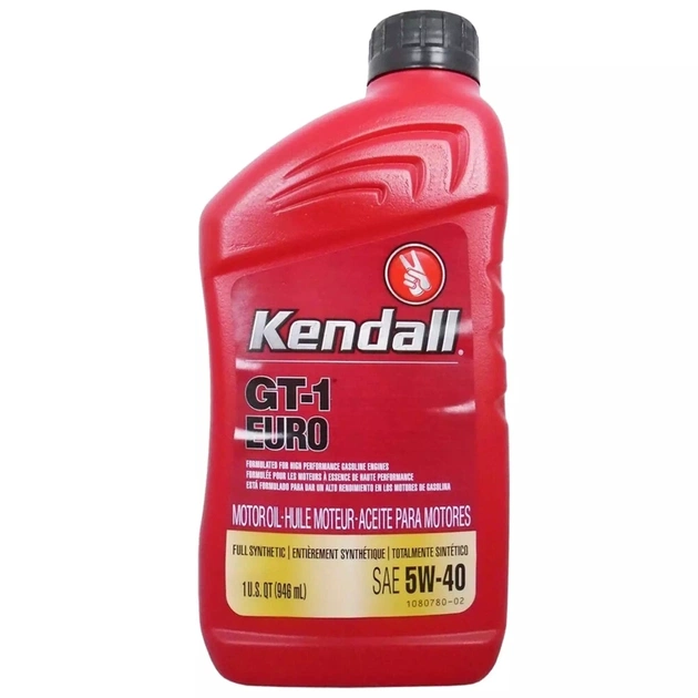 Моторна олива Kendall GT-1 EURO MO 5W40 0,946 л - зображення 1