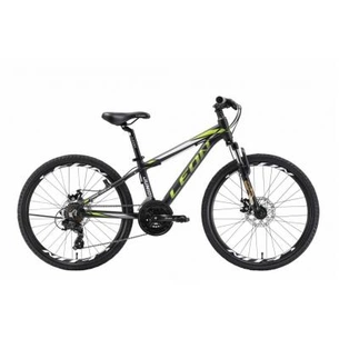 Велосипед Leon 24" JUNIOR 2018 AM 14G DD рама-12,5" Al чорно-салатовий (OPS-LN-24-011) зображення 1