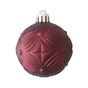 Ялинкова іграшка Chomik пластикові кульки компл. 16 шт, 6см, бордо (5900779853140_3) - зменшене зображення 3