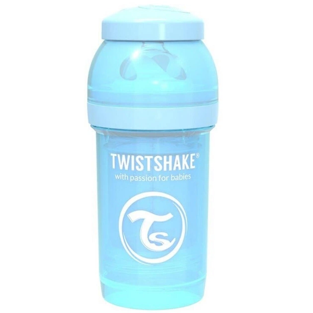 Пляшечка для годування Twistshake антиколькова 180 мл, світло-блакитна (69857/78250) - зображення 1