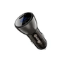 Зарядний пристрій Acefast B10 Car Charger 2xUSB-C 60W with digital display Metal Black (6974316282358) - уменьшенное изображение 3
