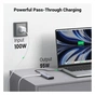 Концентратор Ugreen USB-C 7-in-1 2xUSB 3.0 + 2xUSB-C + HDMI 4K60Hz + SD/TF + PD 100W (45521) - зменшене зображення 4