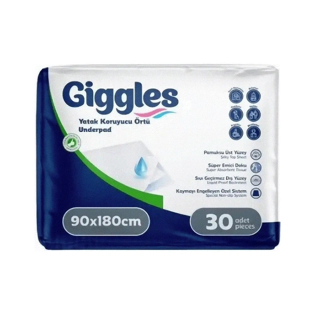 Пелюшки для малюків Giggles 90х180 см 30 шт (8680131206308) - picture 1
