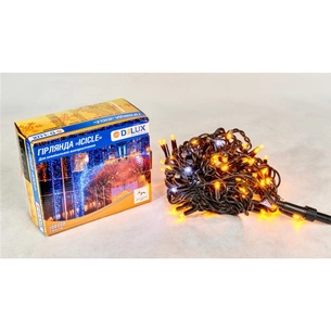 Гірлянда Delux ICICLE 108LED 2x1 м Білий flash Жовтий/Чорний IP44 (90015180) зображення 1