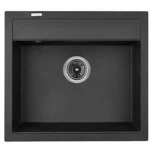 Мийка кухонна GRANADO LERIDA black shine (gr0401) зображення 1