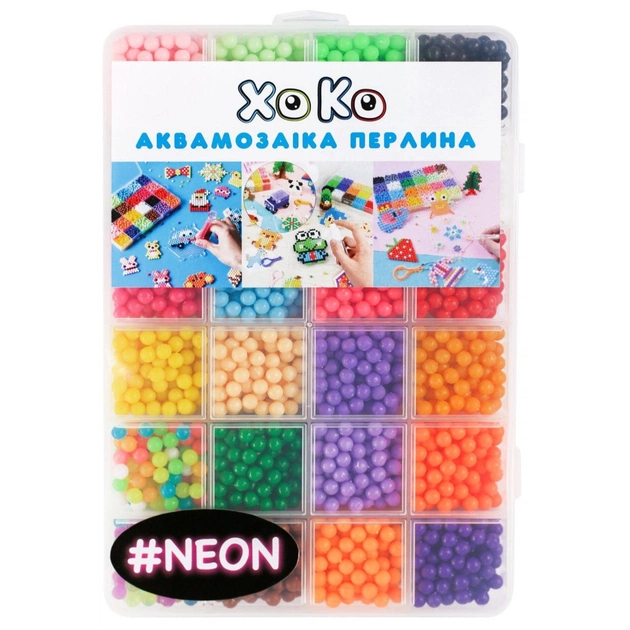 Набор для творчества XoKo Аквамозаика Жемчужина 3200 Neon (XK-PRL-32GD) - изображение 1
