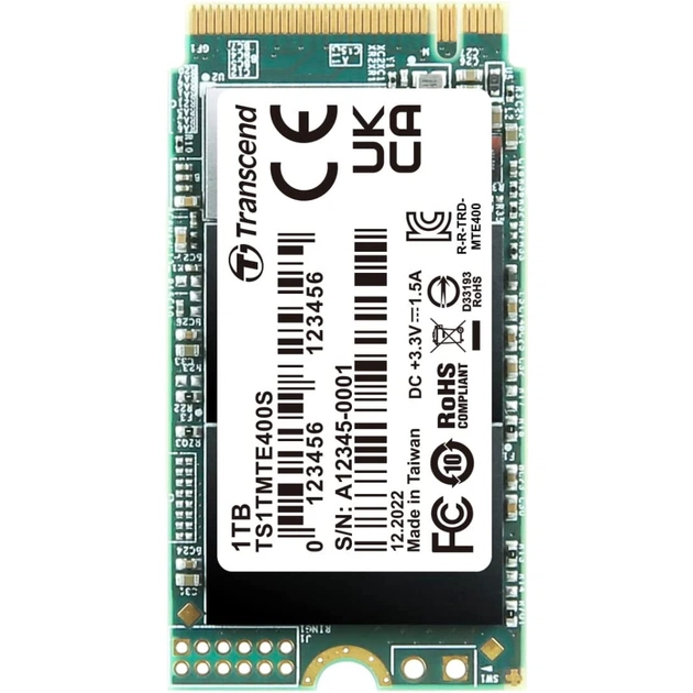 Накопитель SSD M.2 2242 1TB Transcend (TS1TMTE400S) - изображение 1