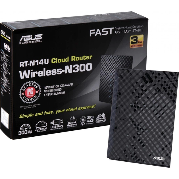 Маршрутизатор ASUS RT-N14U - изображение 1