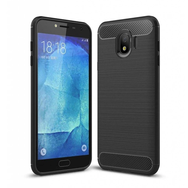 Чохол до мобільного телефона Laudtec для Samsung J4/J400 Carbon Fiber (Black) (LT-J400F) - зображення 1