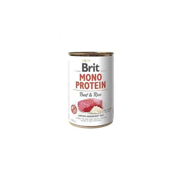 Вологий корм для собак Brit Care Mono Protein Beef and Rice з яловичиною та рисом (8595602555345) - зображення 1