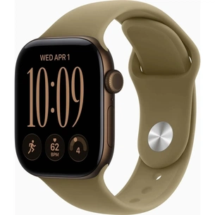 Смарт-часы Apple Watch Series 12 GPS 46mm Dark Bronze Aluminium Case with Olive Sport Band - S/M (MJEQ4RK/A) изображение 1