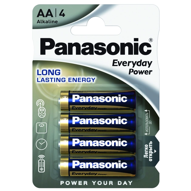 Батарейка Panasonic AA EVERYDAY POWER * 4 (LR6REE/4BP) - изображение 1