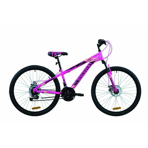 Велосипед Discovery 26" RIDER AM DD рама-13" St 2020 малиново-чорний з жовтим (OPS-DIS-26-325) - изображение 1
