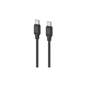 Дата кабель USB-C to USB-C 1.0m Glow 60W black 2E (2E-CCCC-BL) зображення 1