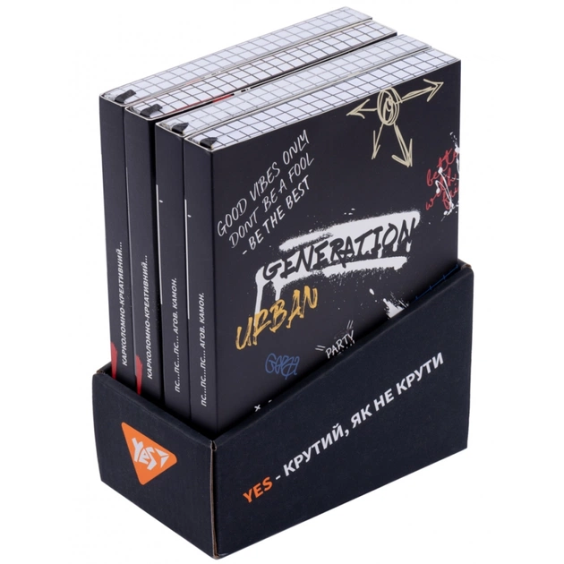 Еженедельник Yes в боксе А5 недатированный Креатив коллекция Крутой как ни крути 4 шт (252172) - изображение 1