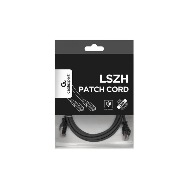 Патч-корд 3м S/FTP Cat 6A CU LSZH black Cablexpert (PP6A-LSZHCU-BK-3M) - изображение 4