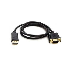 Кабель мультимедійний DisplayPort (M) ещ VGA (M) 1.0m PowerPlant (CA911882) зображення 1