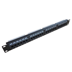 Патч-панель Kingda 19" 24xRJ-45 UTP cat.5e, 1U (KD-PP05-UTP-C5e-24P) изображение 1