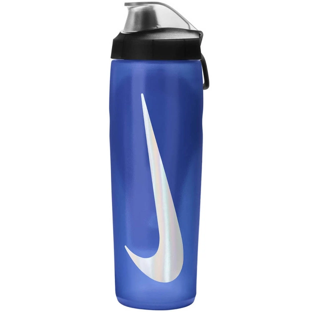 Бутылка для воды Nike Refuel Bottle Locking Lid 24 OZ синій, чорний, сріблястий 709 мл N.100.7668.423.24 (887791745248) - изображение 1