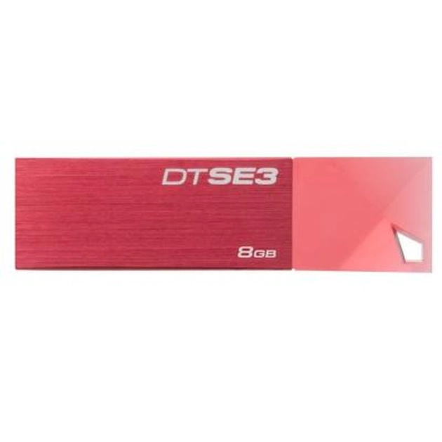 USB флеш накопичувач Kingston 8GB DTSE3 Metalic Red USB 2.0 (KC-U688G-4C1R) - зображення 1