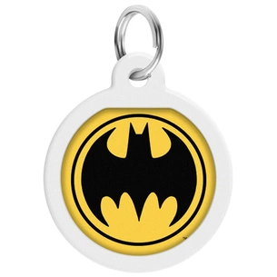 Адресник для тварин WAUDOG Smart ID з QR паспортом "Бетмен лого", коло 25 мм (0625-1006ru-eng) зображення 1