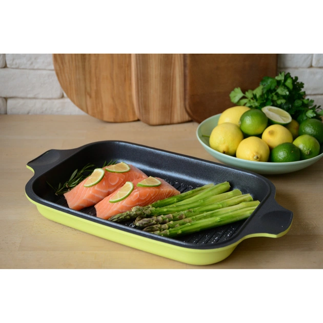 Жаровня Ringel Zitrone 34x24x13.5 см 6+3 л Жовта (RG-2108-34) - picture 12