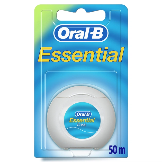 Зубна нитка Oral-B Essential floss Waxed м'ятна 50 м (3014260280772/5010622005029) - picture 1