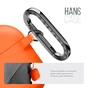 Чехол для наушников Armorstandart Hang Case For Apple AirPods Pro 3 Orange (ARM88278) - уменьшенное изображение 4