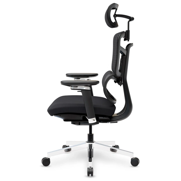 Офісне крісло Mealux S4 Air Fabric Black (HF-S4 F/B) - зображення 4