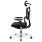 Офісне крісло Mealux S4 Air Fabric Black (HF-S4 F/B) - зменшене зображення 4