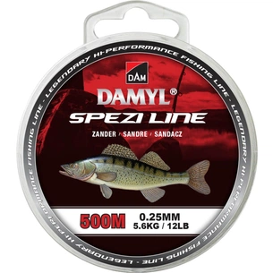 Волосінь DAM Damyl Spezi Line Zander 500 м 0.25 мм 5.6 кг Light Grey (66633) зображення 1