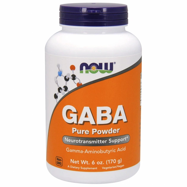 Амінокислота Now Foods GABA (гамма-аміномасляна кислота), Порошок, 170 гр (NOW-00215) - зображення 1