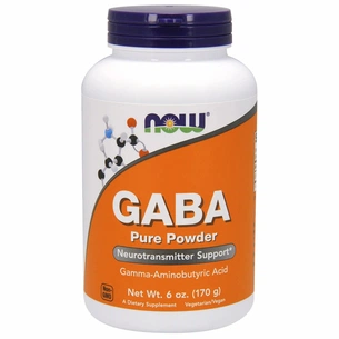 Амінокислота Now Foods GABA (Гамма-Аміномасляна кислота), Порошок, 170 гр (NOW-00215) зображення 1