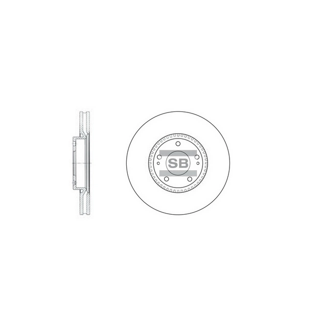 Тормозной диск HI-Q SD1069 - изображение 1