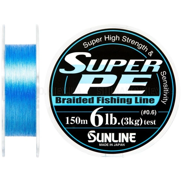 Шнур Sunline Super PE BlueBird special 150м (голуб.) 0.128мм 6LB/3кг (1658.05.52) - зображення 1