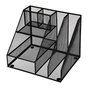 Подставка для мелочей Buromax 310 x 255 x 255 мм, металлическая, черная (BM.6244-01) - уменьшенное изображение 1