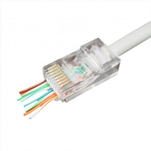 Конектор Cablexpert RJ45 cat.5e UTP 8P8C (сквозное отв., позолоч. конт.) 10 шт (LC-PTU-01/10) picture 1