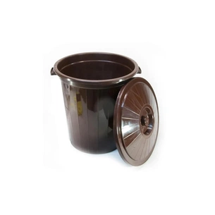 Контейнер для сміття Горизонт 41 x 38 см Коричневий 30 л (гор-02041/коричневий) зображення 1