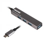 Концентратор USB Type-C Maxxter 4хUSB3.0 Dark Grey (HU3C-4P-02) - зменшене зображення 1