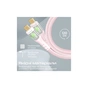 Дата кабель USB-C to USB-C 1.2m 60W PD TransLine-CC pink Promate (transline-cc.pink) - уменьшенное изображение 3