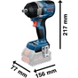 Гайковерт Bosch GDS 18V-750C 18V, до 3000об/хв, 270/380/750Нм, квадрат 1/2", 1.7кг (без АКБ та ЗП) (0.601.9L9.000) - зменшене зображення 2