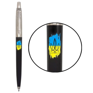 Ручка кулькова Parker JOTTER 17 Originals UKRAINE Black CT BP Тризуб фігурний на тлі прапора (15632_T1026u) изображение 1